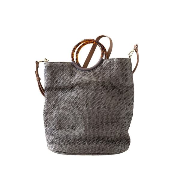 Banana Republic Woven Ring Handle Tote | Summer Straw Bag One Size - Picture 2 of 9